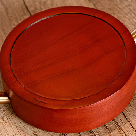 Tapered Hardware Wood Melting Table Lamp