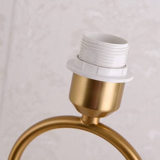 Fabric Metal Ring Table Lamp