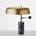 Gold Marble Column Table Lamp
