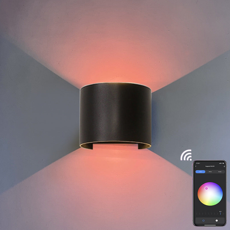 Intelligent Cylindrical APP Dimming Wall Lamp