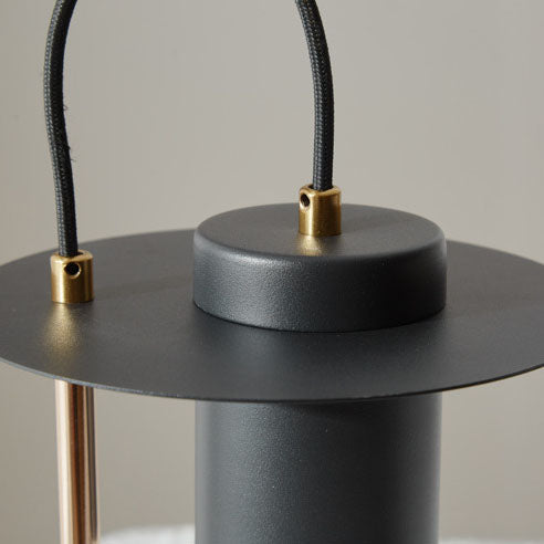Wrought Iron Cylinder Melting Table Lamp