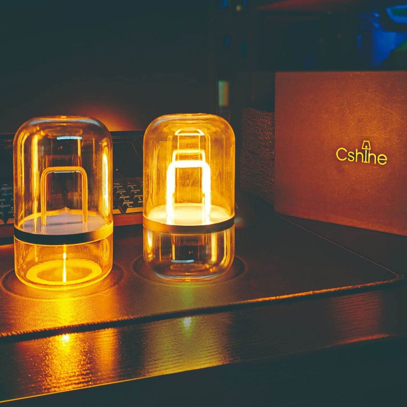 Clear PC Jar Induction Table Lamp