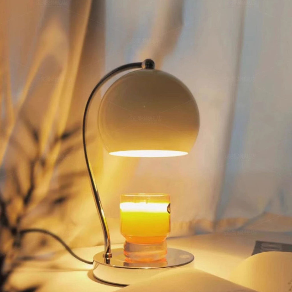 Iron Stainless Steel Round Table Lamp