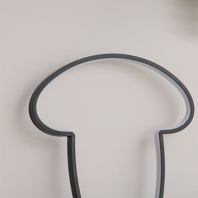 Line Mushroom Aluminum Silicone Table Lamp