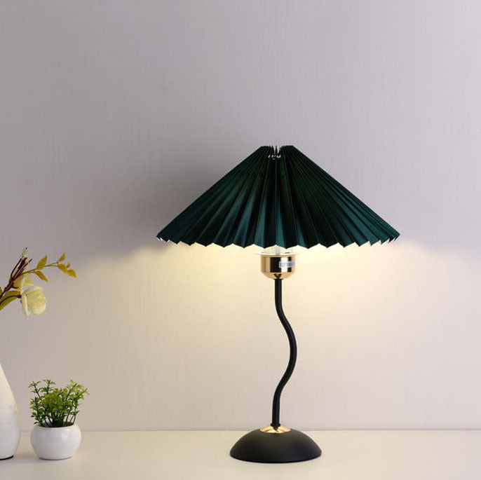 Pleated Umbrella Bending Table Lamp