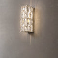 Rectangle Stainless Steel Crystal Wall Lamp