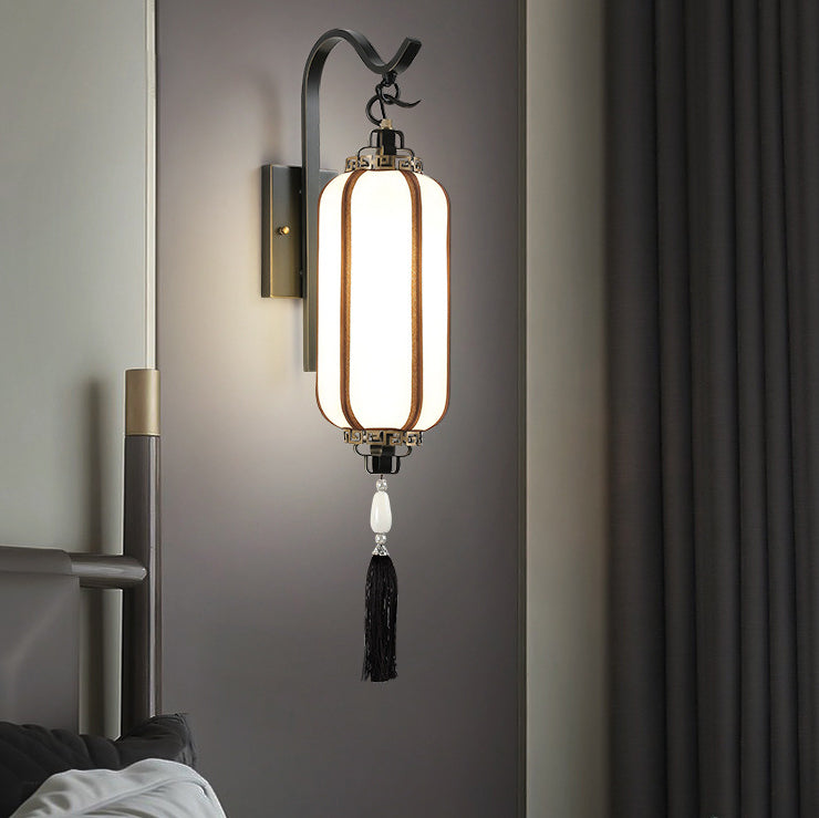 Copper Lantern Design Hallway Wall Lamp