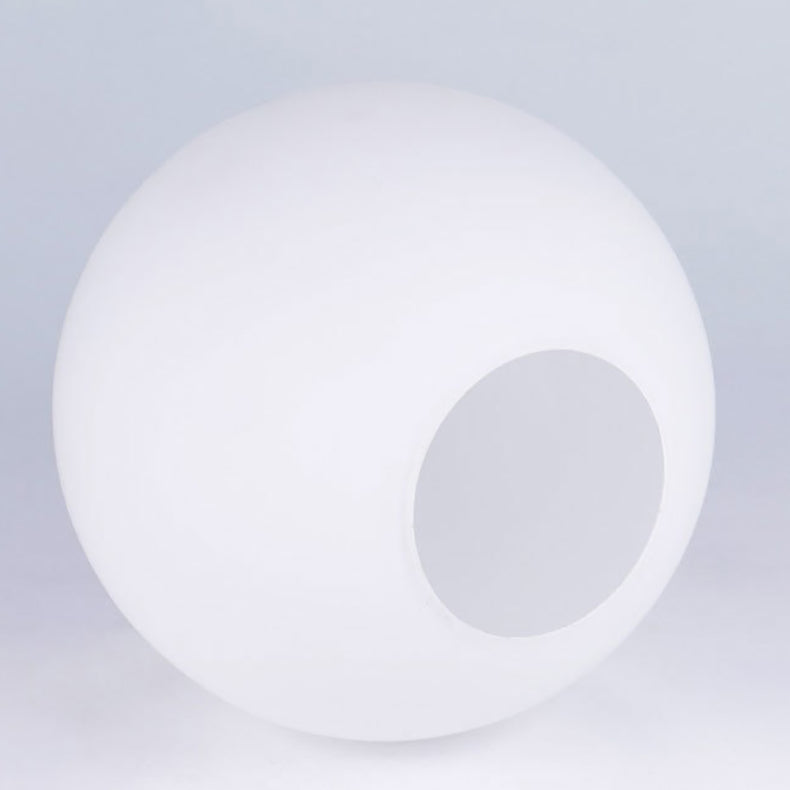 Orb Glass Wood Bedroom Table Lamp