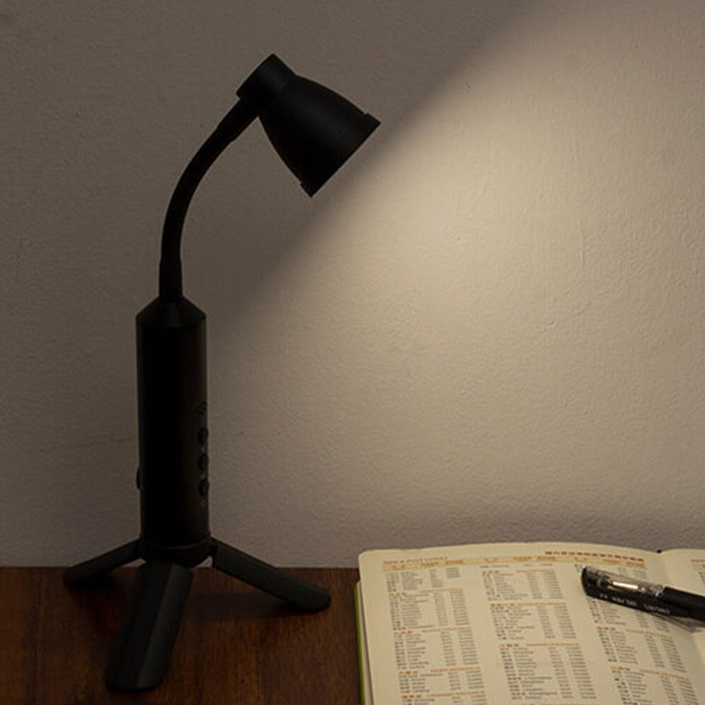 Black Metal Type-C Portable Table Lamp