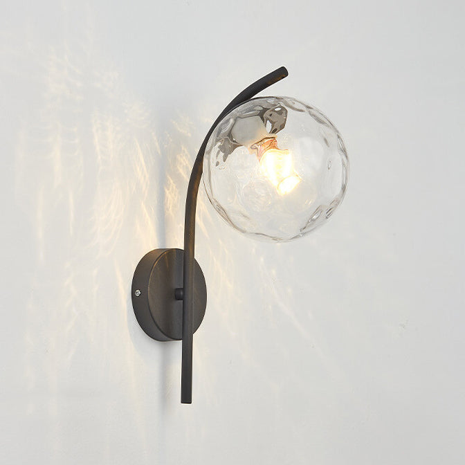 Arc Glass Globe Wall Lamp