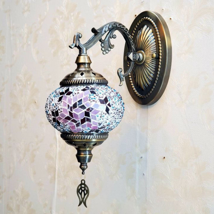 Exotic Cracked Glass Wall Lamp