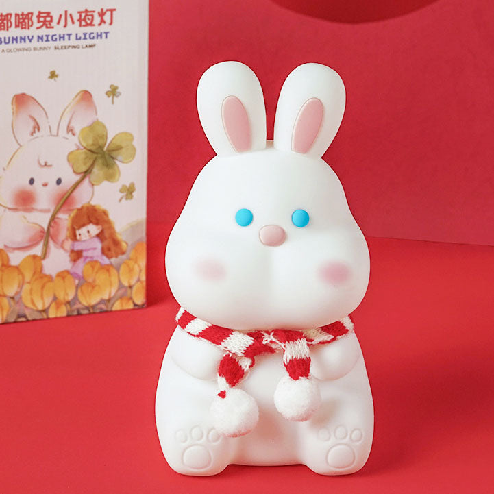Cartoon Rabbit Silicone Pat Table Lamp