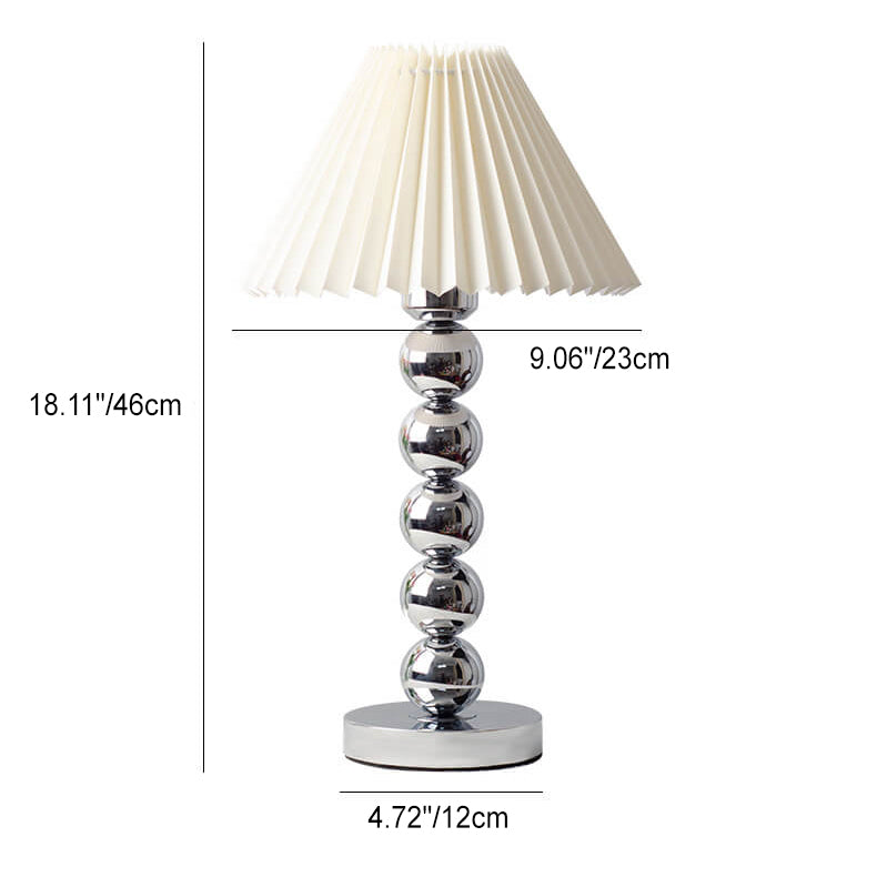 Cone Round Hardware Fabric Table Lamp