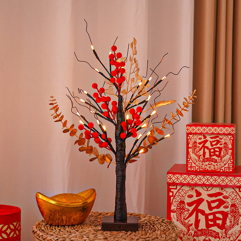 Holiday Decor Birch Tree Floor Lamp