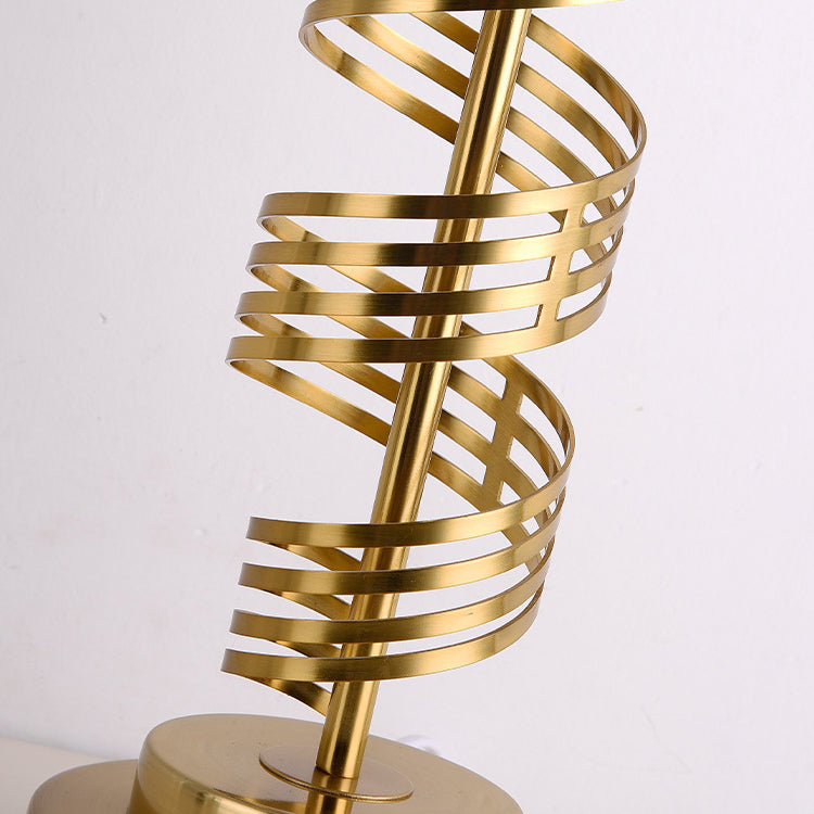 Cylinder Iron Fabric Bedroom Table Lamp