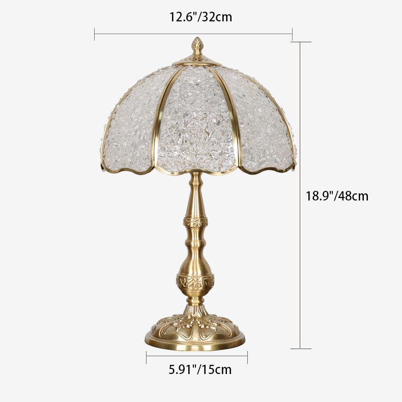 Umbrella Half Circle Full Table Lamp