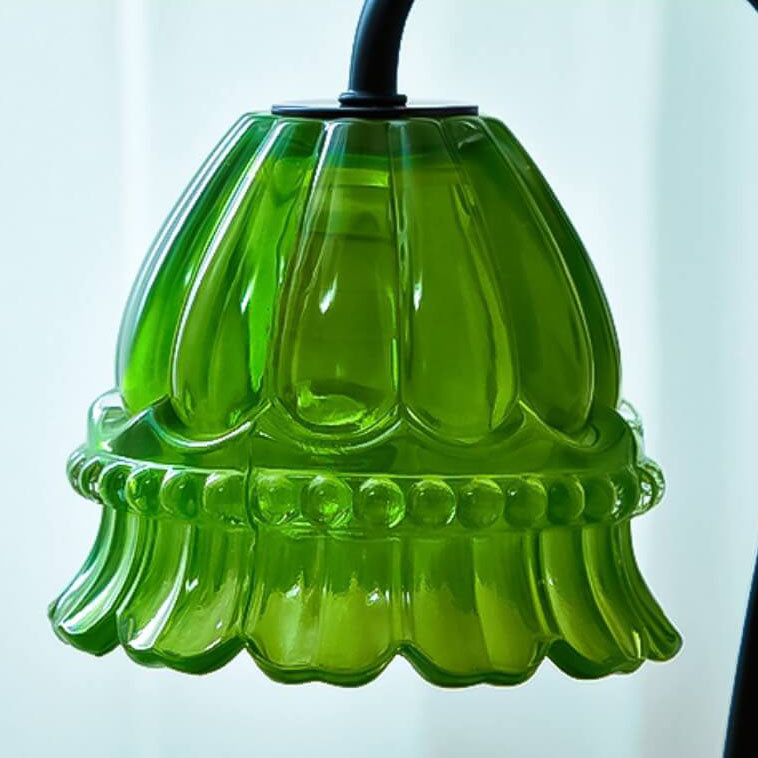 Lily Valley Glass Marble Table Lamp