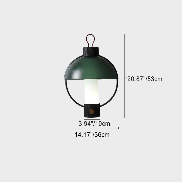 Round Dome Cylinder Aluminum Table Lamp