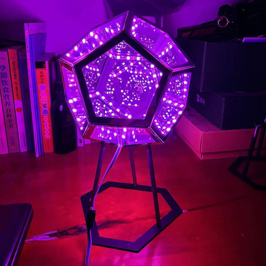 Infinity Dodecahedron Night Table Lamp