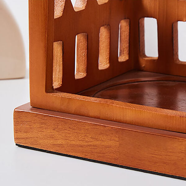Walnut Cabin Melting Wax Table Lamp