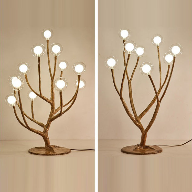 Twig Orb Resin Hardware 12-Light Table Lamp
