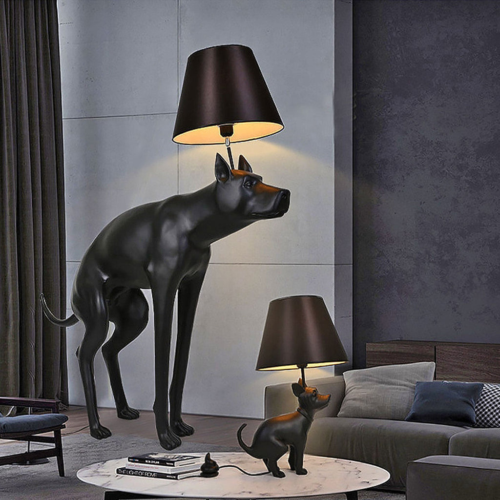 Dog Resin Table Lamp