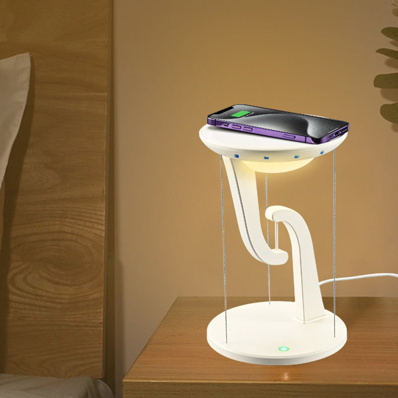 Round Suspended Plastic Bedroom Table Lamp