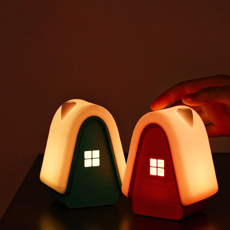 Cartoon Snow House Silicone Table Lamp