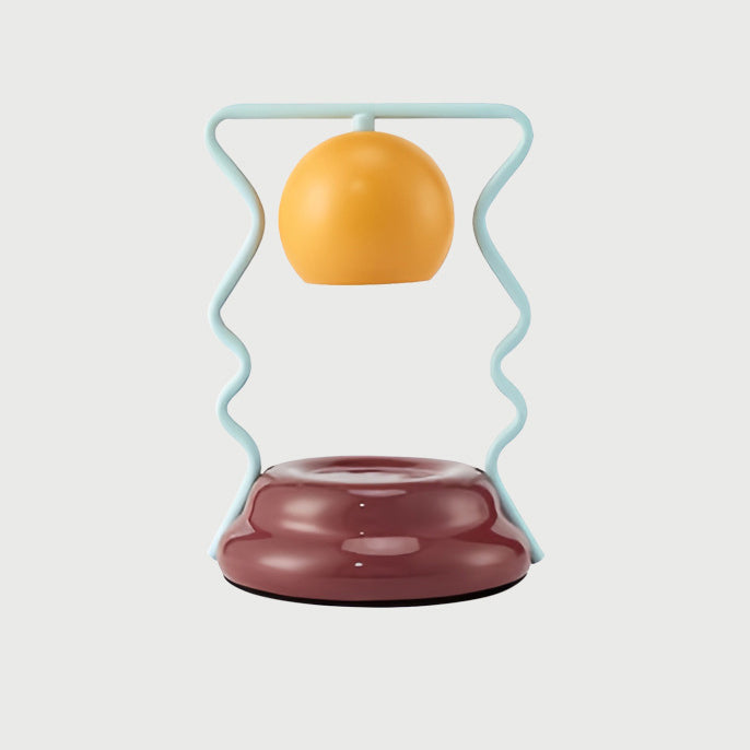 Iron Mushroom House Ceramic Table Lamp