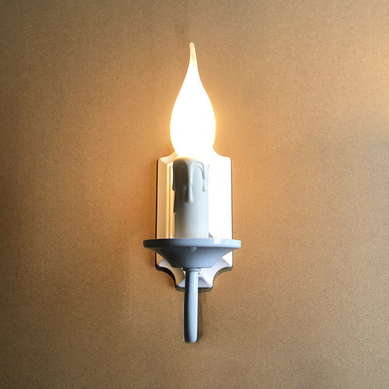 Iron Candlestick Holder Hallway Wall Lamp