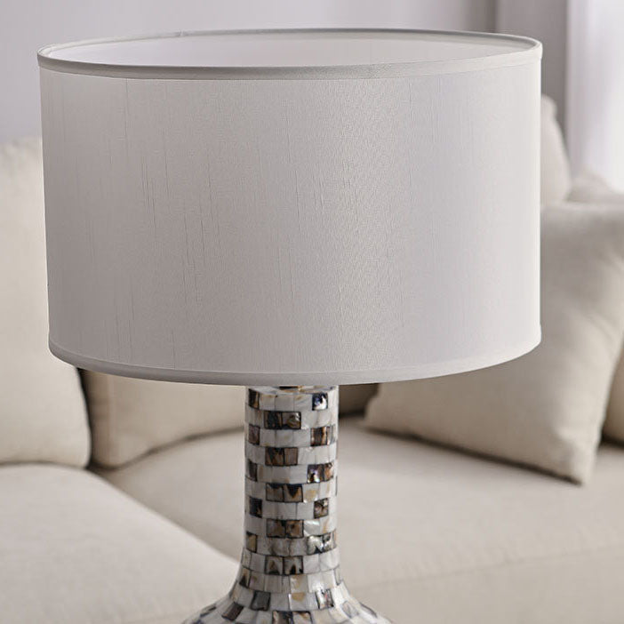 Canvas Shell Decor Vase Table Lamp