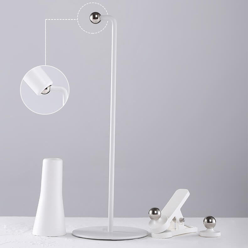 ABS Iron Cone White Table Lamp