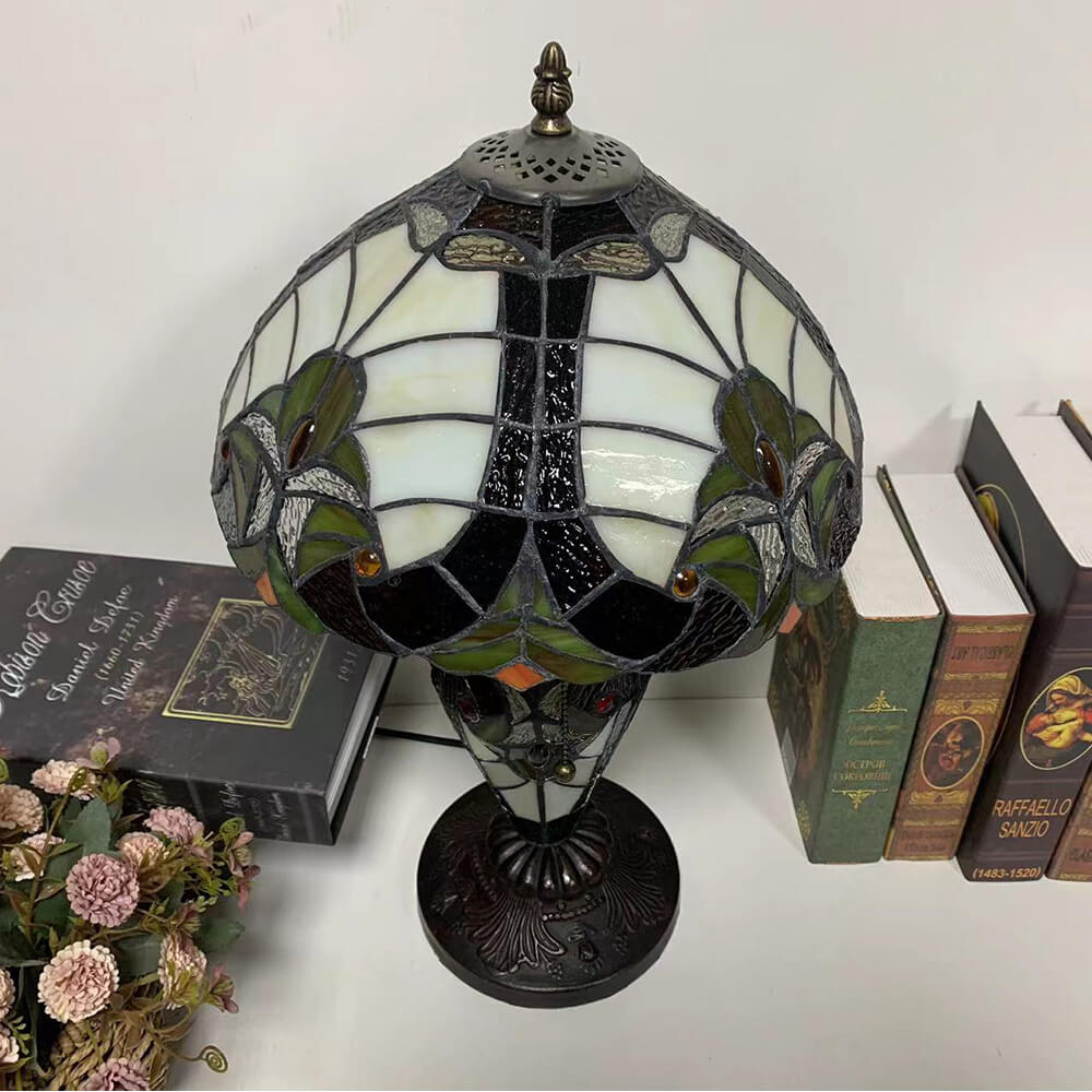 Exquisite Style Stained Glass 3-Light Table Lamp