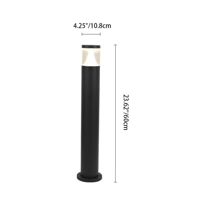 Contemporary Industrial Aluminum Column Outdoor Light