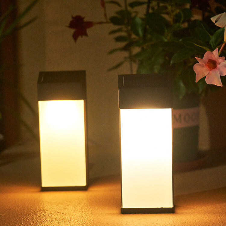 Square Frosted Glass Outdoor Light