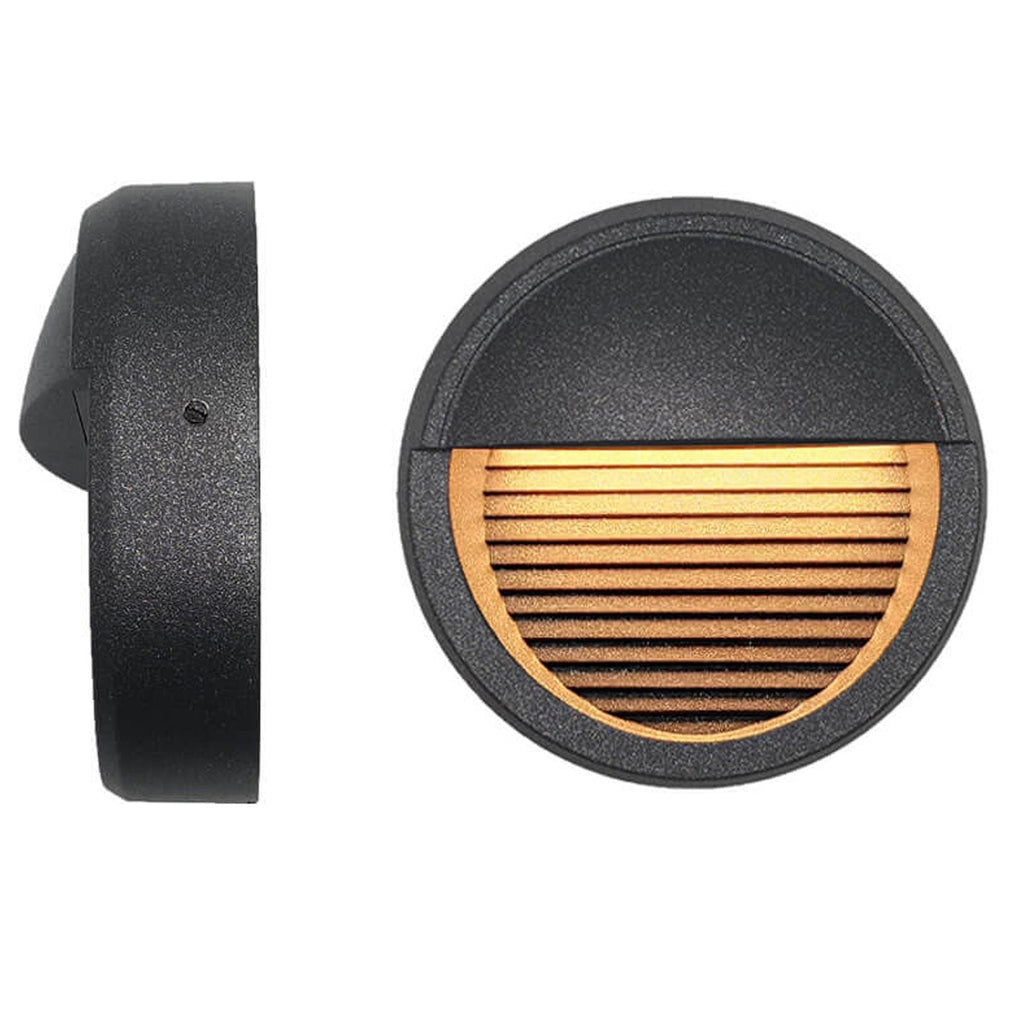 Round Aluminum Stair Enclosure Outdoor Light