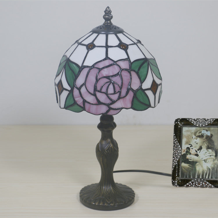 Dome Rose Zinc Alloy Table Lamp