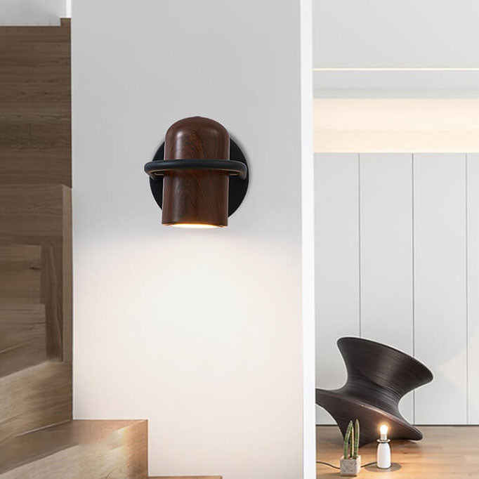 Personality Wrought Iron Cylinder Wall Lamp