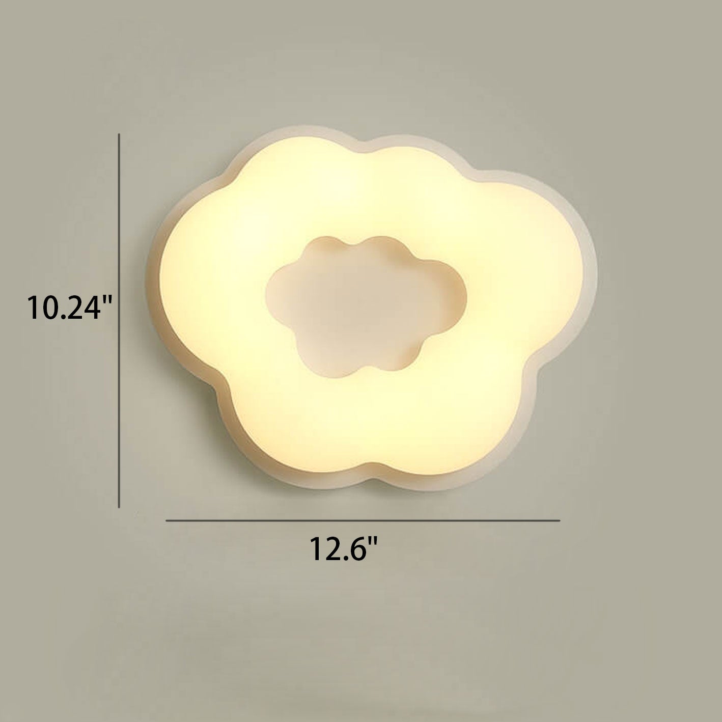 Iron Cloud Shape Wall Lamp