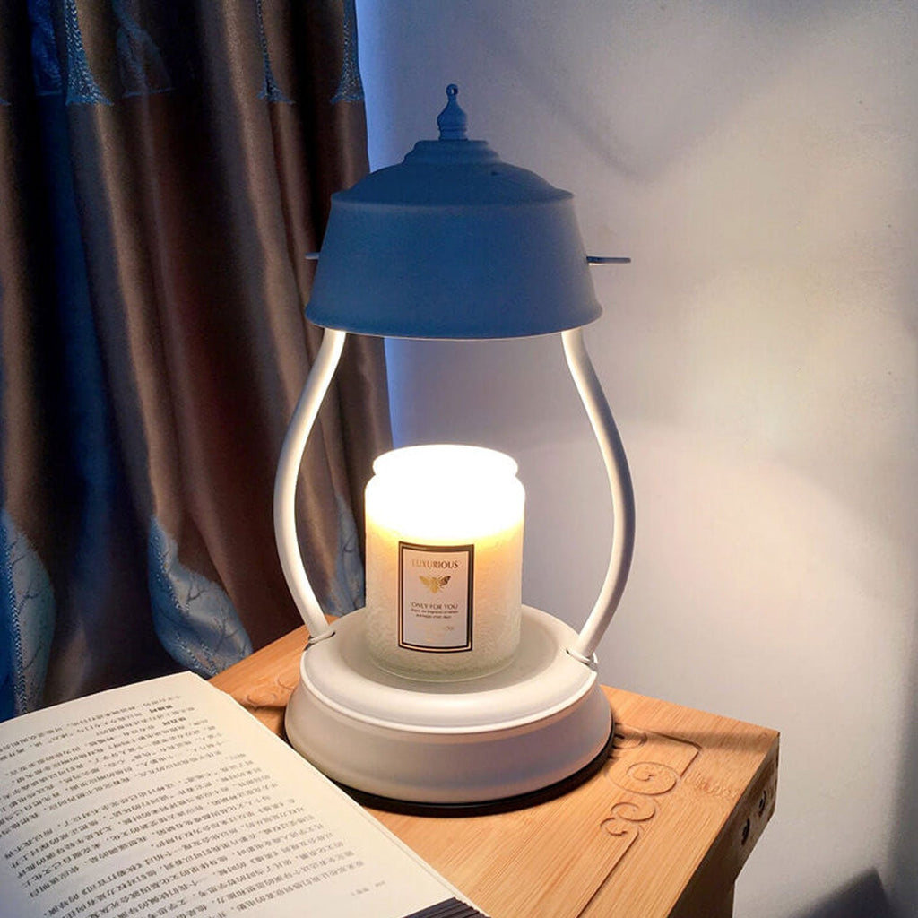 Metal Lantern Melting Wax Table Lamp