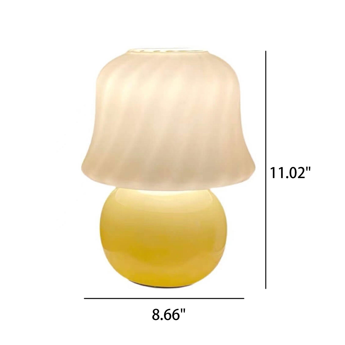 Cream Mushroom Design Table Lamp