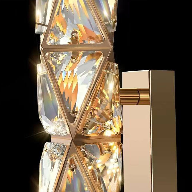 Gold Crystal Diamond Texture Wall Lamp