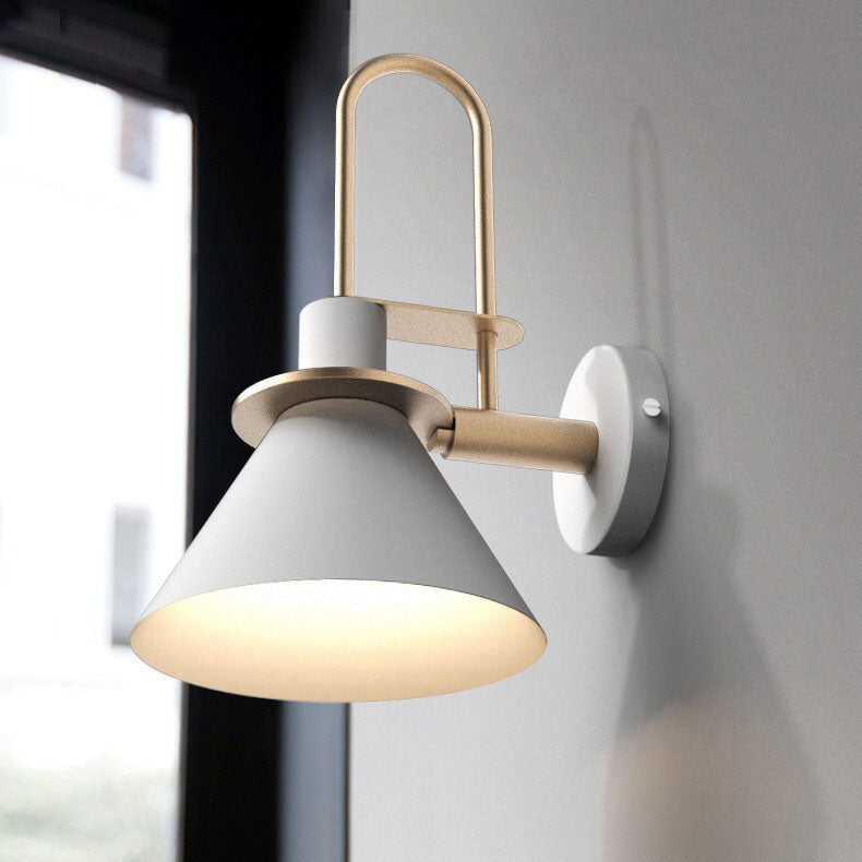 Macaron Horn Iron Hallway Wall Lamp