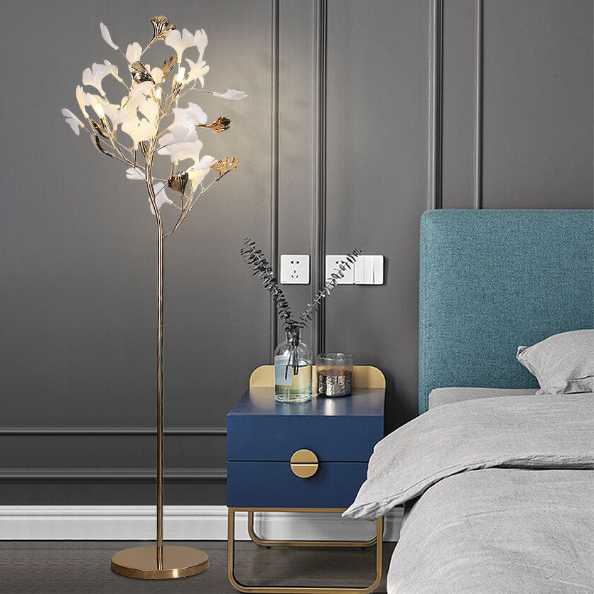 Nordic Romantic Ginkgo Leaf 5-Light Floor Lamp