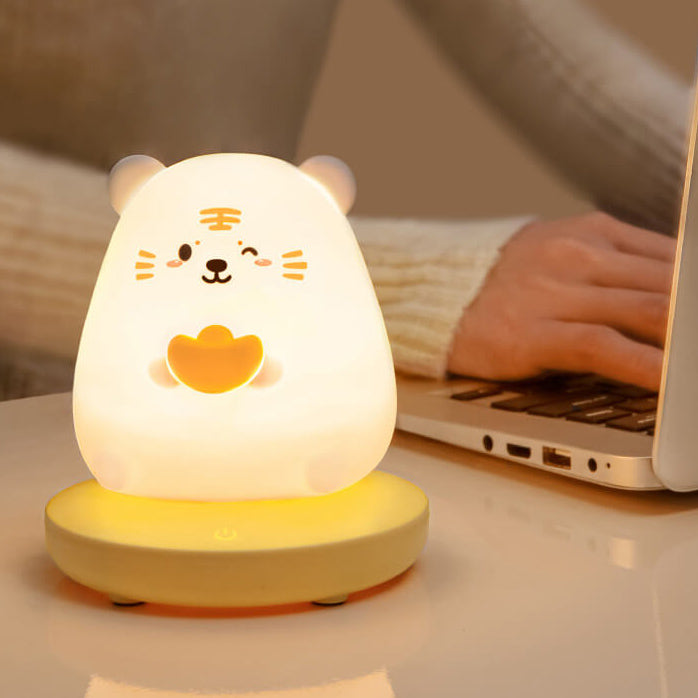 Silicone Animal Rechargeable Night Table Lamp