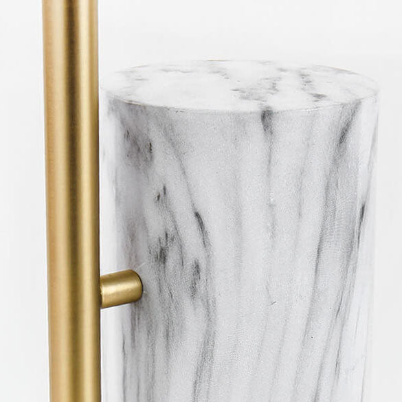 Foldable Iron Stone Floor Lamp