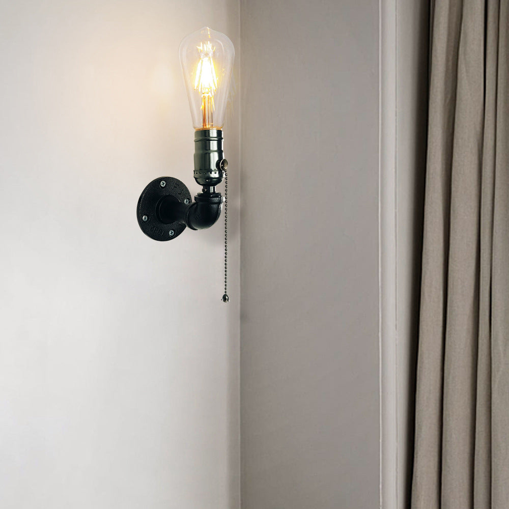 Iron Plumbing Wall Lamp