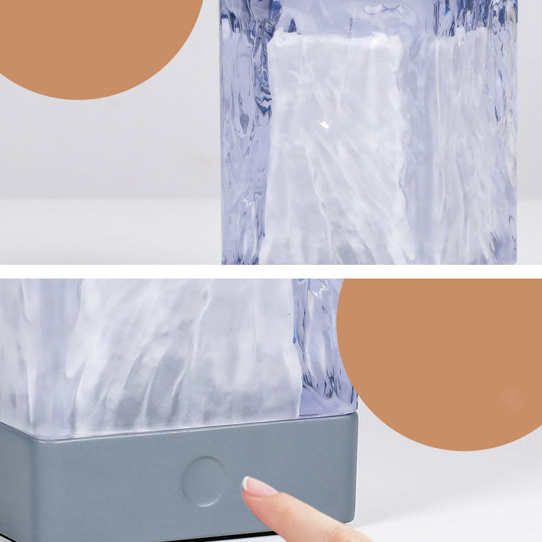 Resin Square Bedroom Table Lamp