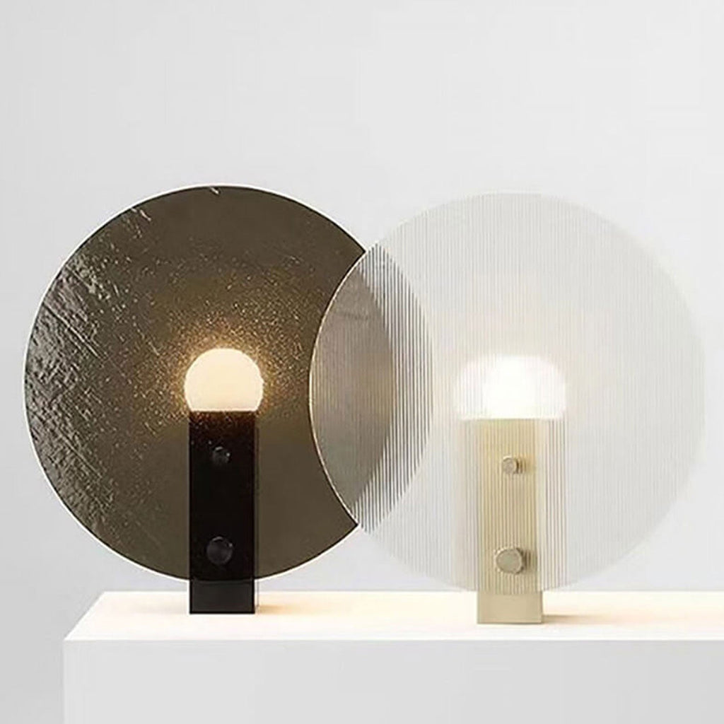 Round Frosted Glass Table Lamp