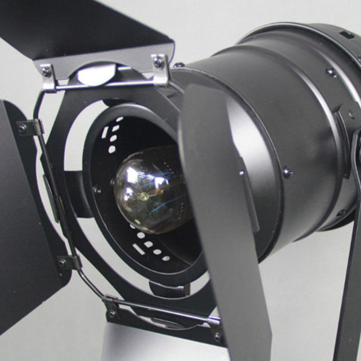 Tripod Camera Wooden Iron Floor Lamp